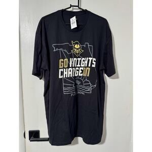 Flo Grown UCF Go Knights Black Game Day T Shirt Men’s Size XL New